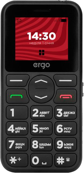 Мобильный телефон Ergo F181 Dual Sim black