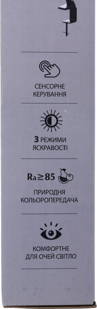 Настольная лампа Luna 12 Вт черный LML-609DCCT-S