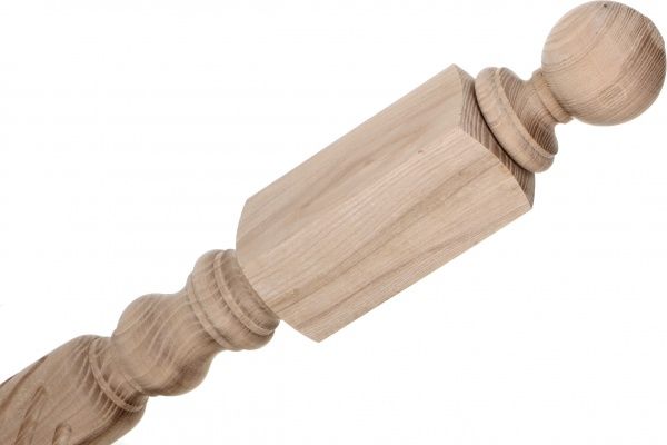 Столб ясень фрезированный Тип-2 75х75х1110 мм