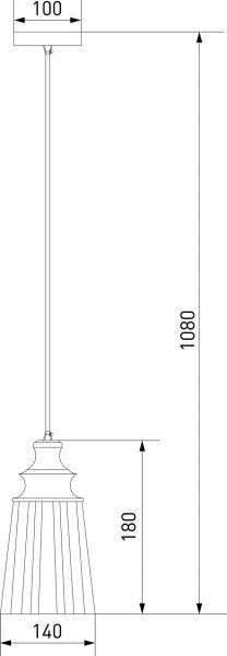 Підвіс Strotskis Varadero 1x40 Вт E14 хром/білий 50014/1 