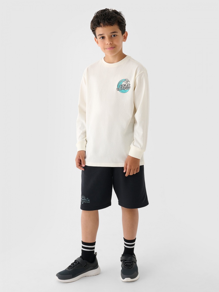 Лонгслив 4F LONGSLEEVE M435 4FJWSS25TLONM435-11S р.158 бежевый