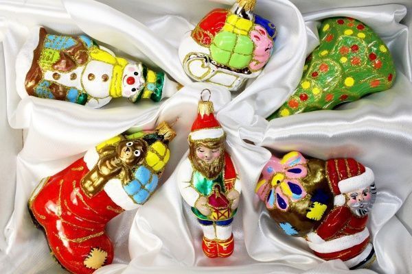 Набор елочных игрушек Новогодний 11 см 6 шт./уп. 