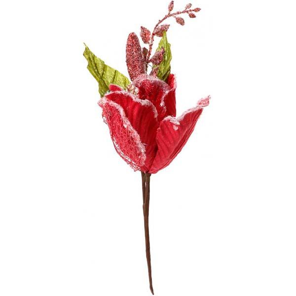 Квітка різдвяна Пуансетія EY15047-3A 28 см