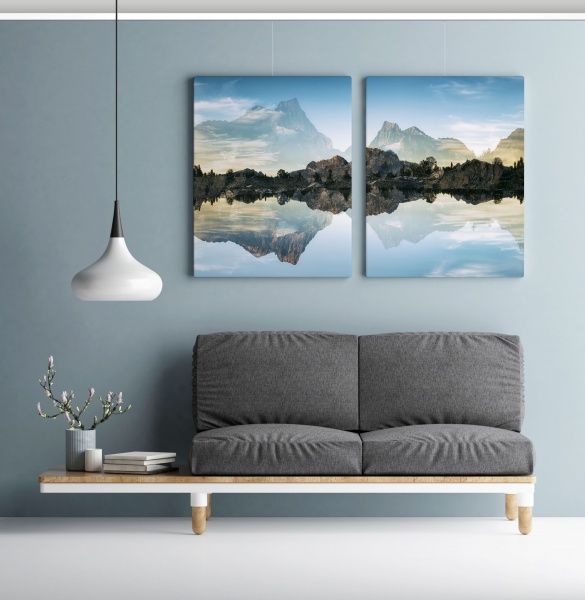 Комплект для подвеса двух картин Up Rail Комфорт 200 см 20 кг/м белый Artiteq