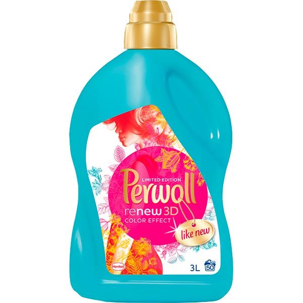 Гель для стирки Perwoll 3D Color Effect 3 л