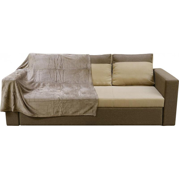 Плед La Nuit Basic Яшма 200x220 см коричневий