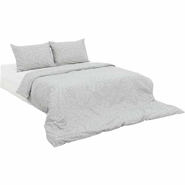 Комплект постельного белья двуспальный Underprice Звездочки серые