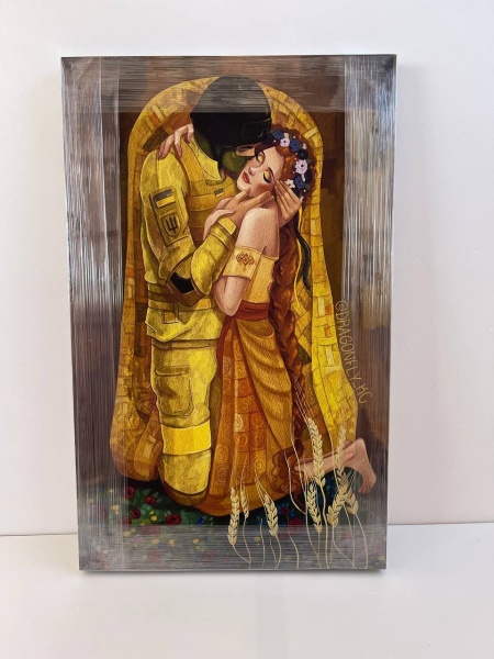 Репродукция Климт по-украински. Поцелуй 50x80 см Арт Фемелі 