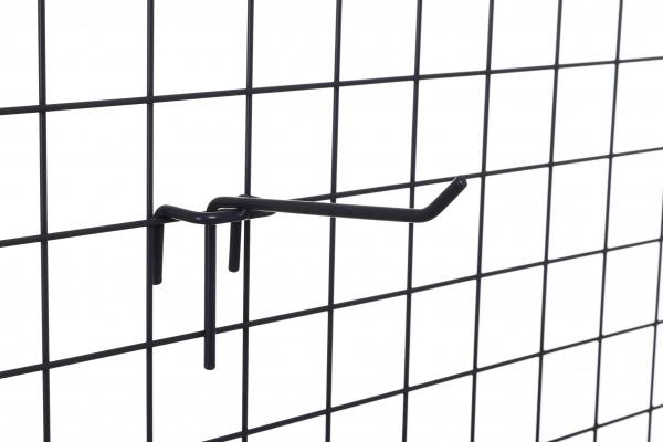 Крючок на сетку одинарный 100 мм 10 шт. графит Array