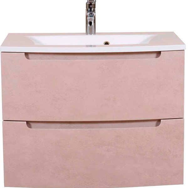 Тумба подвесная Aqua Rodos HeadWay 80 см бетон бежевый консольная под умывальник из искусственного камня 80