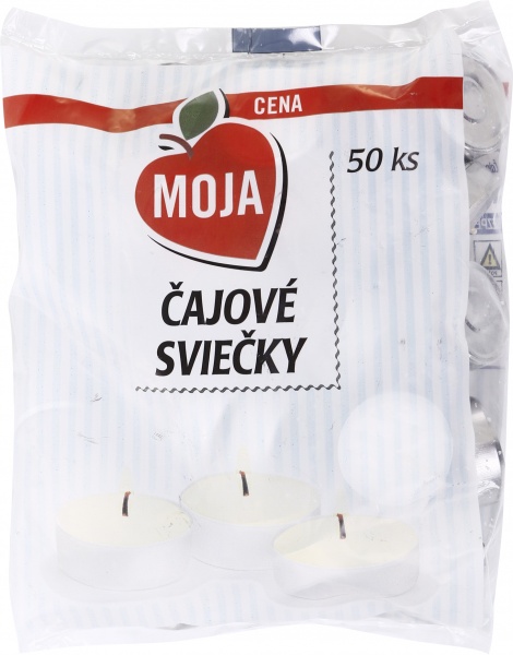 Набір свічок таблетка чайна біла без запаху 50 шт. Pako-If