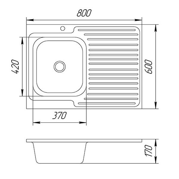 Мойка для кухни Z6836l 