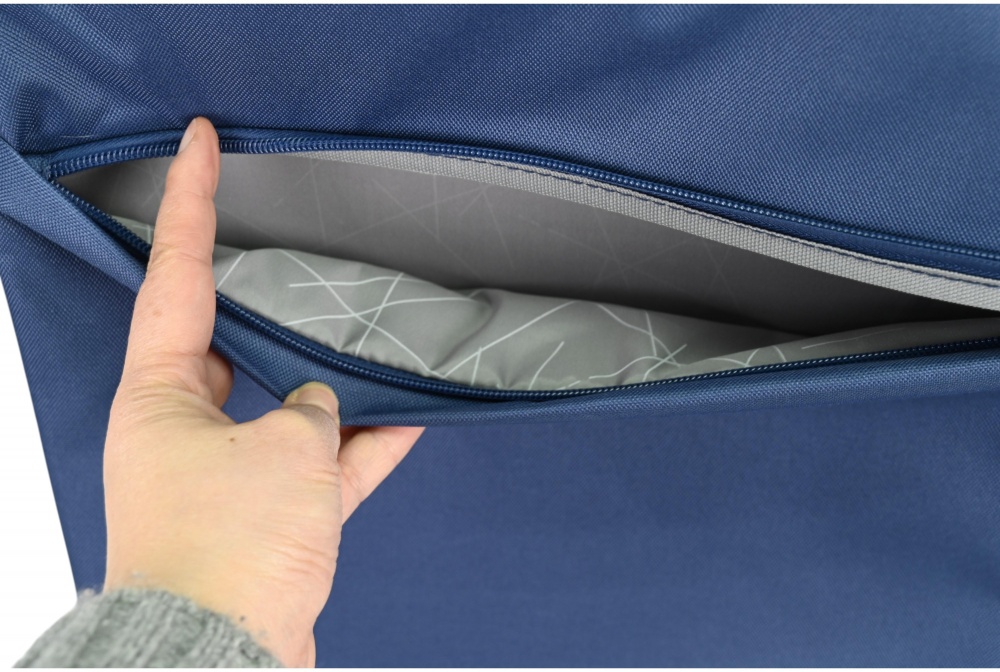 Чемодан Compass MS-2501 35 л синий 56x38x20 см S