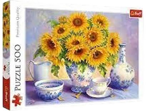 Набір пазлів Trefl (500 + 500 елементів) Час для морозива та Соняшники 37272/37293