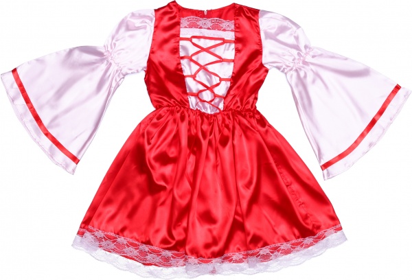Костюм карнавальний КАРНАВАЛІЯ Червона шапочка р.122 червоний із білим 85019, 85119 