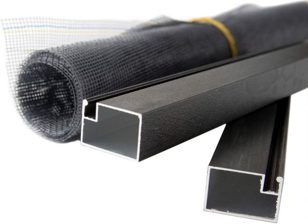 Сетка москитная на двери сборная Vektor 800х2200 мм коричневый