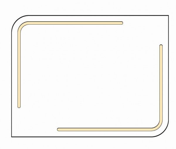 Дзеркало з вбудованим підсвічуванням Мойдодир MD-LED 90х70 