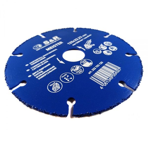 Диск алмазний відрізний S&R 125x22,2 універсальний 252783125