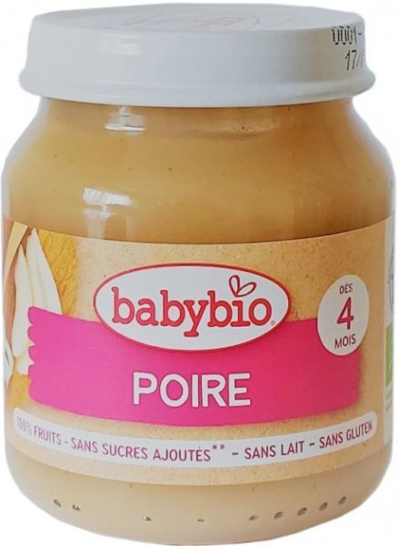 Пюре Babybio органическое из груши 130 г 51071 