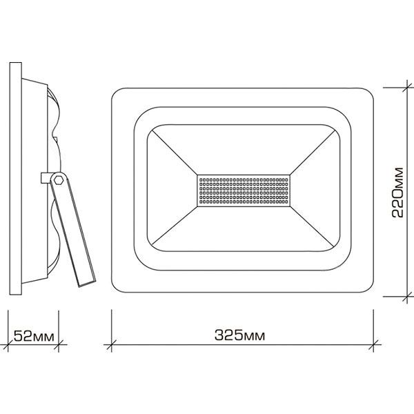 Прожектор Hopfen TA 11 LED 100 Вт IP65 черный 