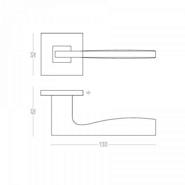Ручка на розетке MVM Z-1220/E20 тонкая розетка SN матовый никель