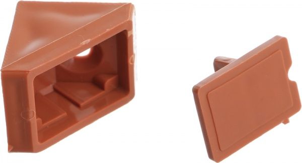 Кутник монтажний 10 одинарный коричневый 10 шт вишня