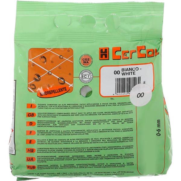 Фуга Cercol F.15 Setastuc 00 2 кг білий