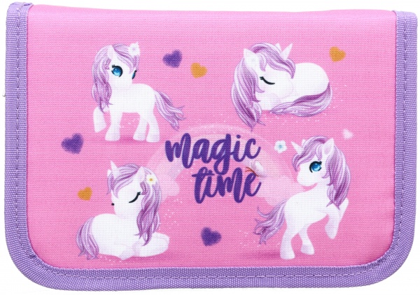 Пенал шкільний Unicorn Magic time Lider різнокольоровий
