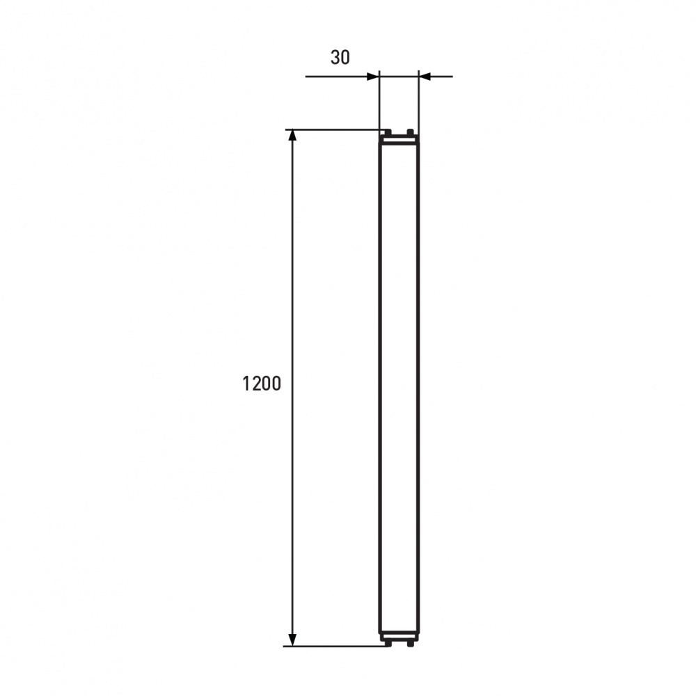 Лампа светодиодная Eurolamp 18 Вт T8 G13 175 В 6500 К LED-T8-18W/6500(OS)