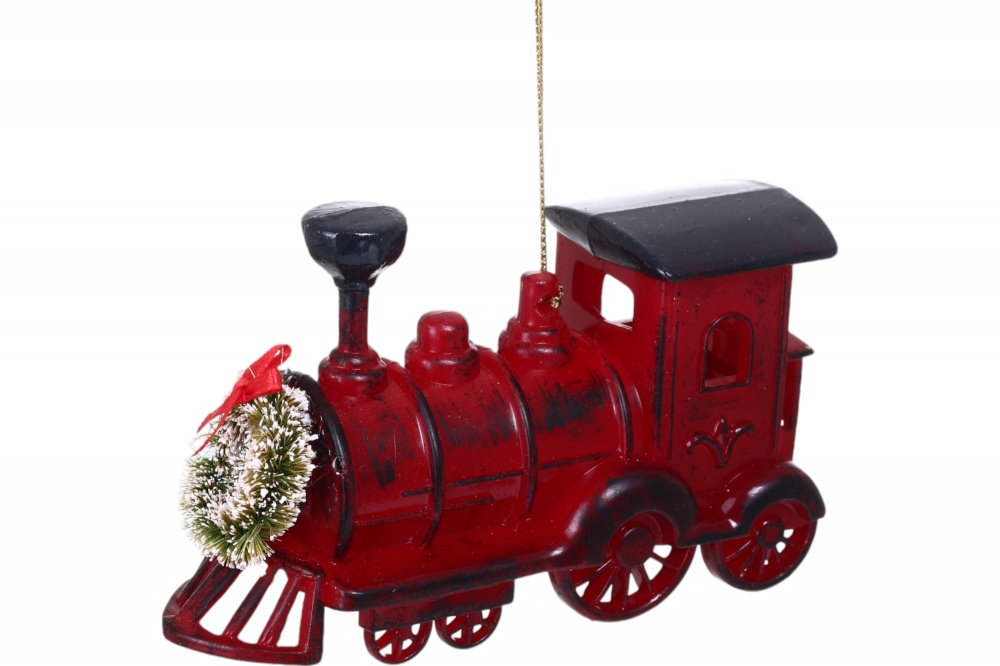 Підвіска пластикова локомотив 13 см червоний F19560135