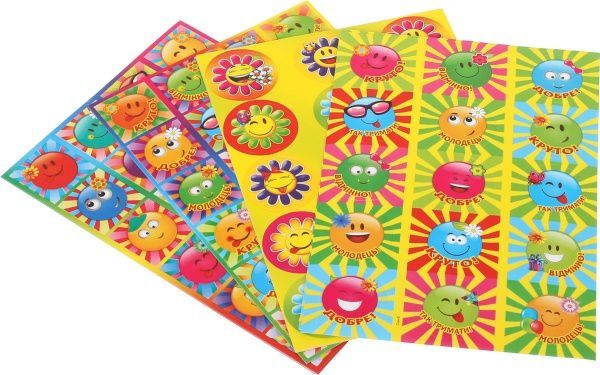 Набор наклеек с оценками Солнышко 312 шт. 