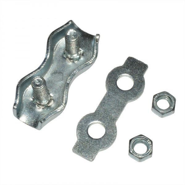 Затискач для троса подвійний 4 мм