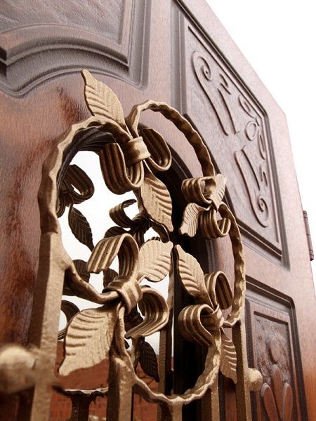 Двері вхідні Abwehr АП1-127 (V) (K7) (СПЗ) (ЗК) 086П (ЗД+ПТ2) дуб золотий 2050х860мм праві