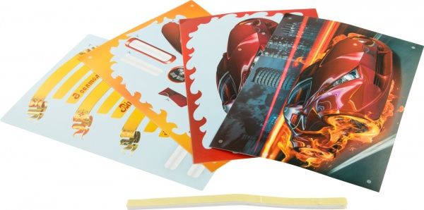 Декупаж объемная аппликация 3D Супер Кар  