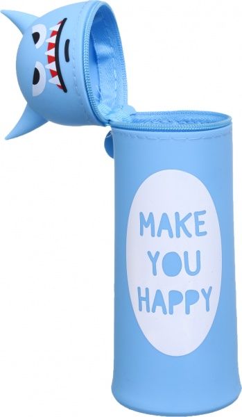 Пенал-тубус Монстрик, 18х6 см голубой