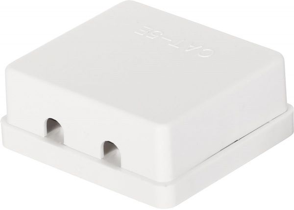 Розетка компьютерная двойная компьютерная двойная 2х8P8C белый РК 2х8Р8С