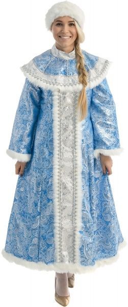 Костюм карнавальный Снегурочка взрослая № 4 голубой