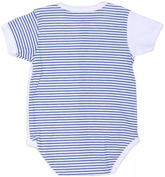 Боди детское Маленькие люди 207-125 р.74 белый с синим 