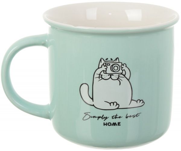 Чашка Funny Cat Turquoise 350 мл Fiora