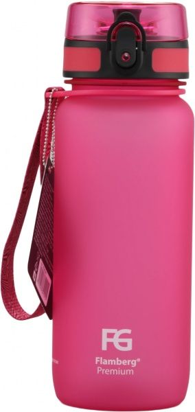 Бутылка для воды City 650 мл розовый Flamberg