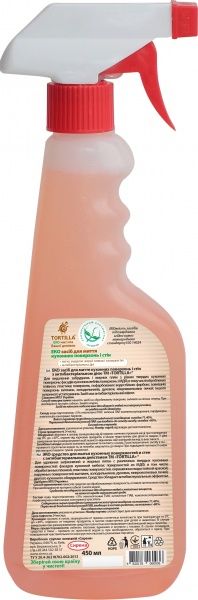 Засіб TORTILLA Еко для миття кухонних поверхонь і стін з антибактеріальною дією 0,45 л