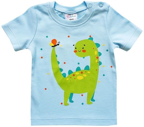 Футболка для хлопчиків Colibri р.74 блакитний B4072k 