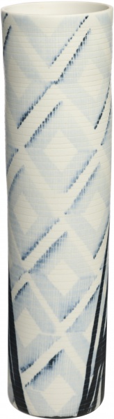 Ваза керамическая голубой крафт цилиндр 34 см 07590000P04098 Bernardo