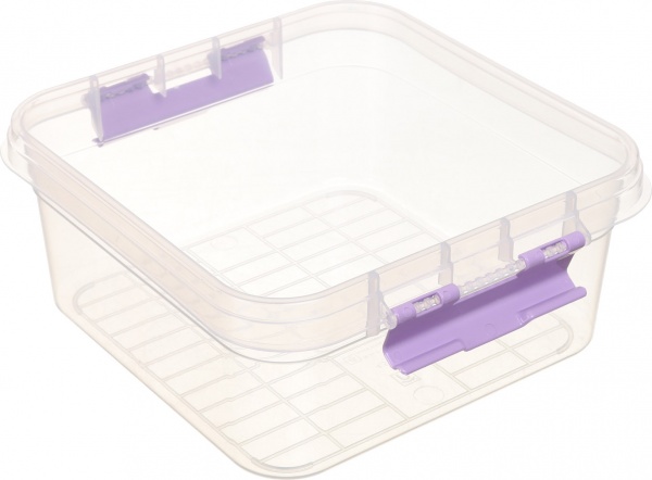 Органайзер для косметики Luna 25х26х11 см пластик сиреневый 