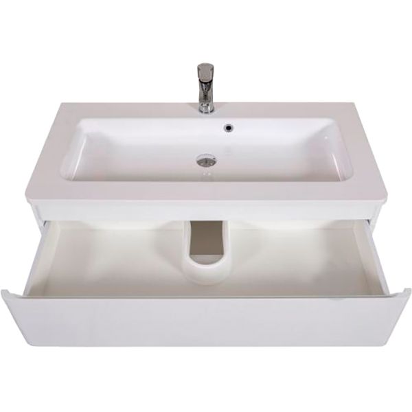 Тумба подвесная Aqua Rodos Акцент с умывальником Альфа 100