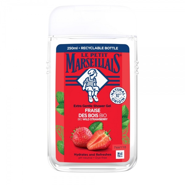 Гель для душа Le Petit Marseillais БИО Дикая клубника 250 мл