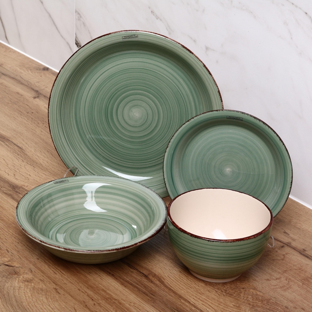 Тарелка подставная Fiora Retro Green 27 см