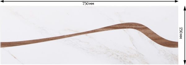 Плитка Opoczno Цар вайт арроу декор 25x75 