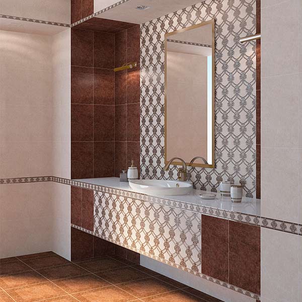 Плитка Golden Tile Арізона Б37061 коричневий 250x400 мм