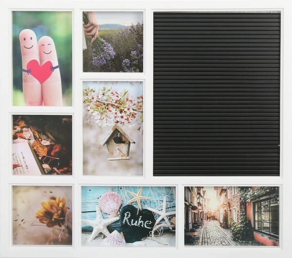 Коллаж АBC 7 фото 8 фото 10x10/10x15 см белый 